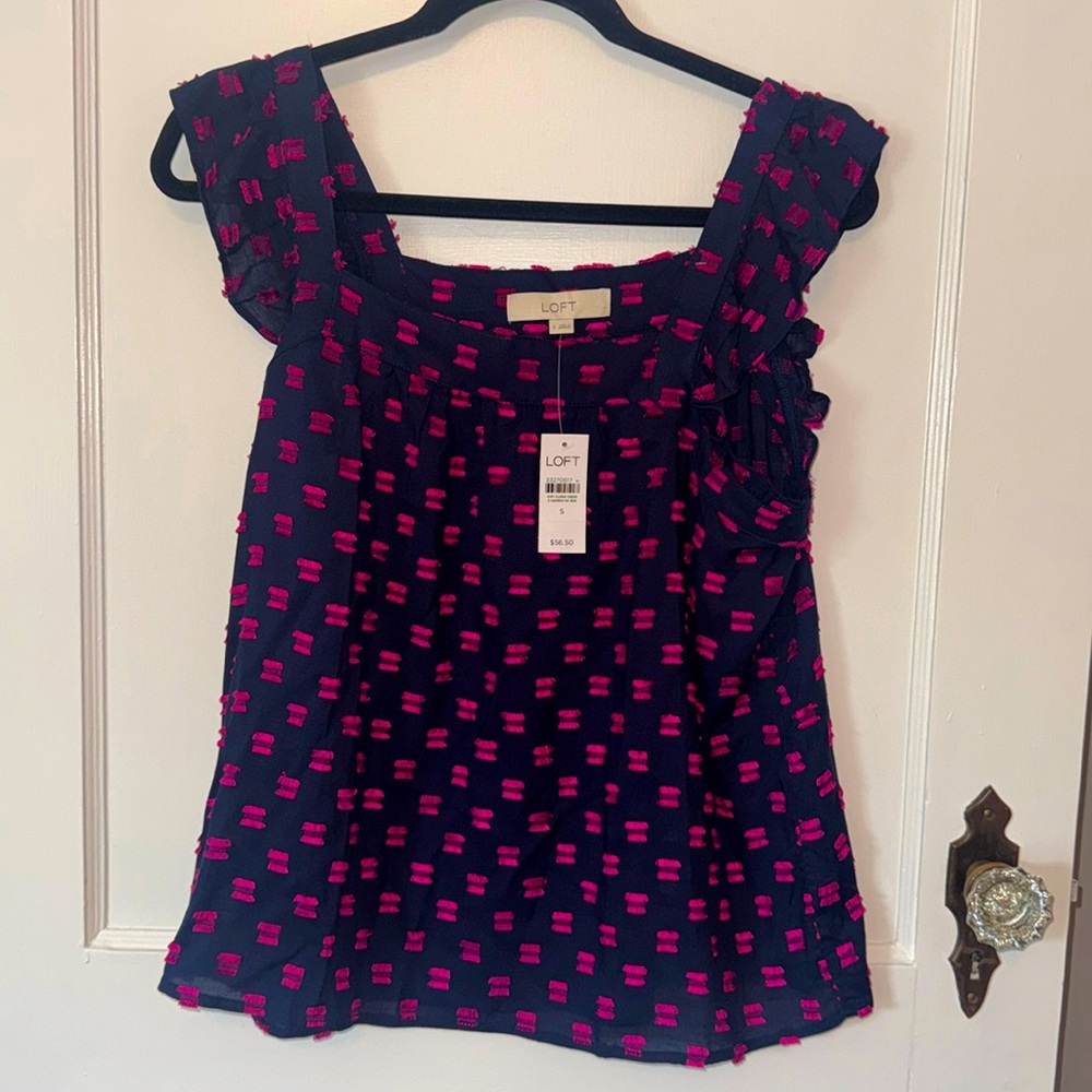 LOFT Flutter Sleeve Blouse - NEW